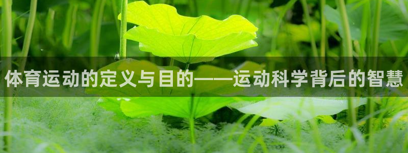公海赌赌船官网下载招商电话号码是多少：体育运动的定义与目的—